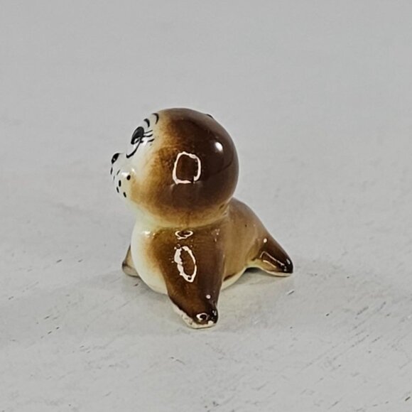 Vintage Bug House Bone China Bay Seal Sea Lion Miniature Figurine - Picture 3 of 8